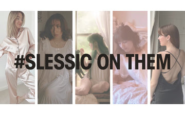 #Slessic on them  Pictures shared by customers wearing vintage and classic romantic and elegant nightgowns and pajamas product page