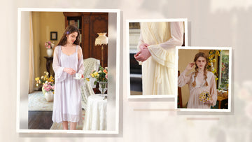 Slessic elegant robe and nightgown editorial image for self-care at home