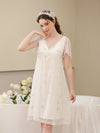 Cottagecore inspired floral viscose nightdress for women