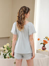 Soft lace embroidery sleepwear for cozy mornings
