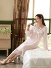 French court style nightdress with romantic bow accent
