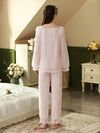 Feminine luxury pajama set for cozy elegant comfort