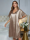 Lightweight satin nightgown for spring and summer