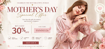 2026-mother's day promotion PRODUCT banner of slessic about vintage or classic nightgowns and pajamas nightdress