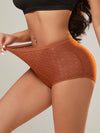 Absorbent layered gusset detail inside leakproof underwear