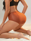 Back view of smoothing leakproof period briefs for women
