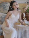 Soft feminine viscose nightwear with delicate floral details