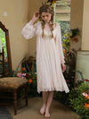 Soft blush pink romantic nightgown with flowing silhouette