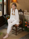 Feminine vintage sleepwear set for cozy home comfort