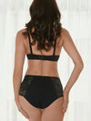 Soft high waist menstrual underwear with stretch comfort