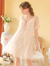 Vintage inspired lace nightgown for summer lounging