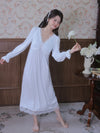 Soft viscose nightgown with delicate embroidery