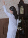 Elegant lace nightdress for romantic lounging