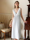 Soft blue vintage-inspired lace nightgown