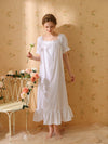 Feminine vintage inspired cotton nightdress for women