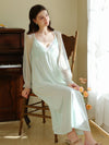 Cottagecore inspired lace mesh nightgown for women