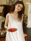 French vintage slip nightdress with delicate lace detail