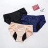 Multi-color cotton leakproof menstrual underwear set for women