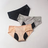 Multi-color leakproof cotton period panties set with lace detailing