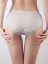 Back view of soft cotton menstrual underwear with absorbent lining