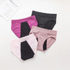 Colorful seamless period underwear set with absorbent lining
