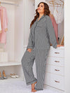 Breathable long sleeve sleepwear set for lounging