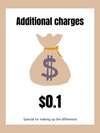 Additional charges-Special for making up the difference-$0.1